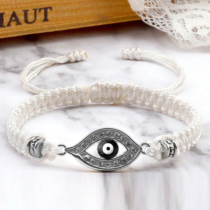 Bracelet en corde avec Buddha Stones pour éloigner le mauvais œil et les mauvais esprits