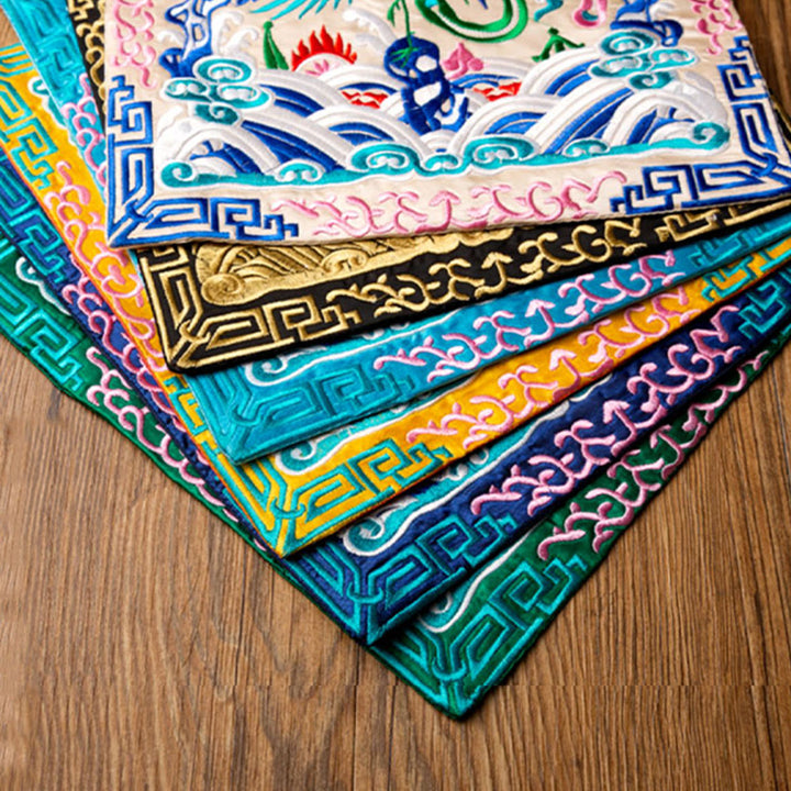 Dessous de Buddha Stones Phoenix Dragon Kirin Dessous de verre pour tasse à thé Dessous de verre Kung Fu