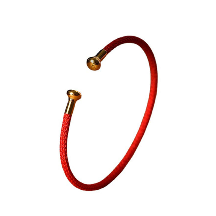 Bracelet manchette tressé fait main avec Buddha Stones au design simple - image 7