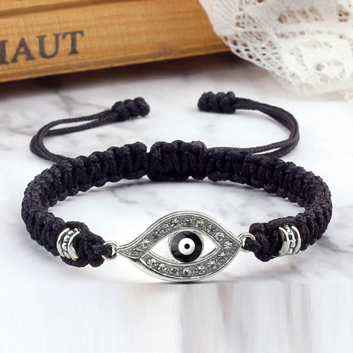 Bracelet en corde avec Buddha Stones pour éloigner le mauvais œil et les mauvais esprits