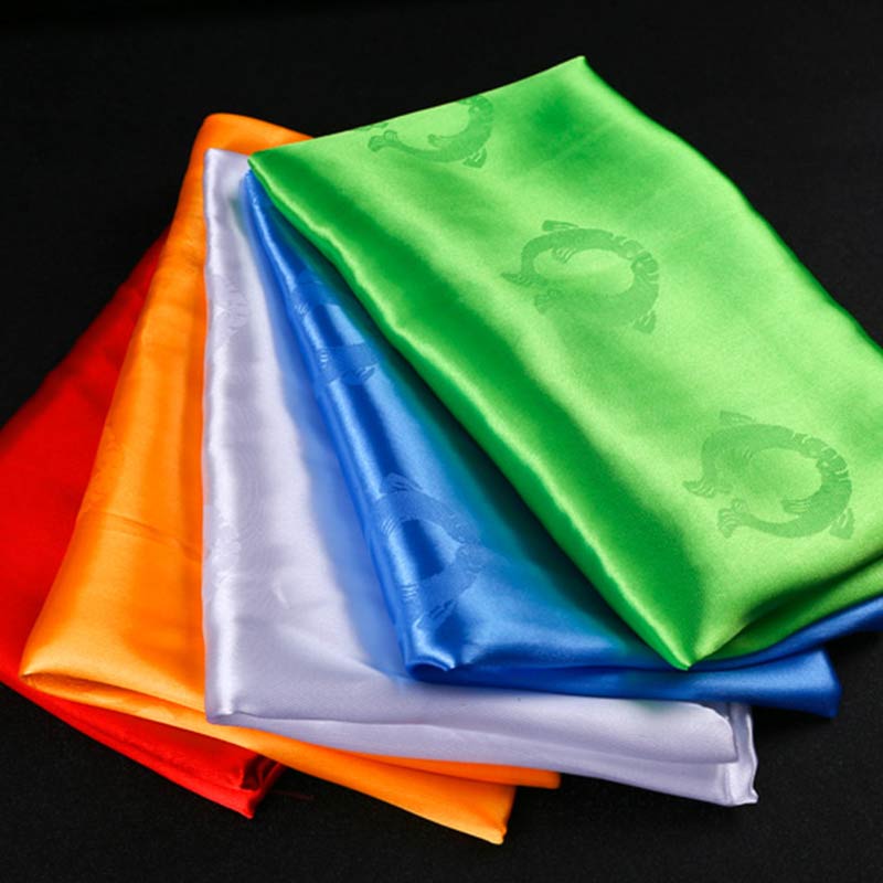 Décoration Khata de 5 couleurs avec bénédiction tibétaine