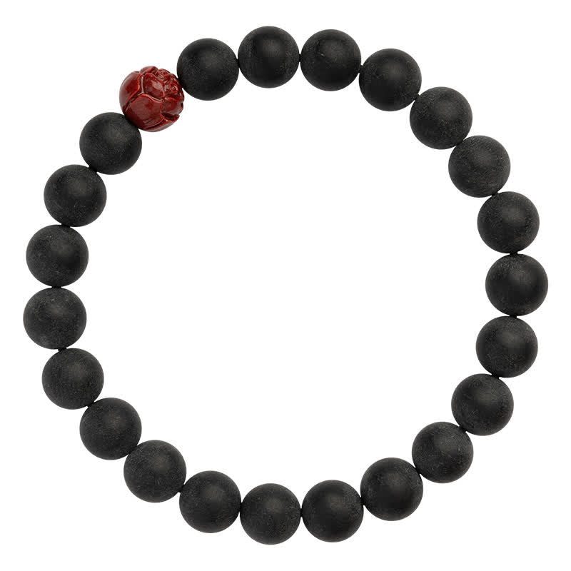Bracelet de guérison tibétain en Buddha Stones , cyprès, cinabre et lotus