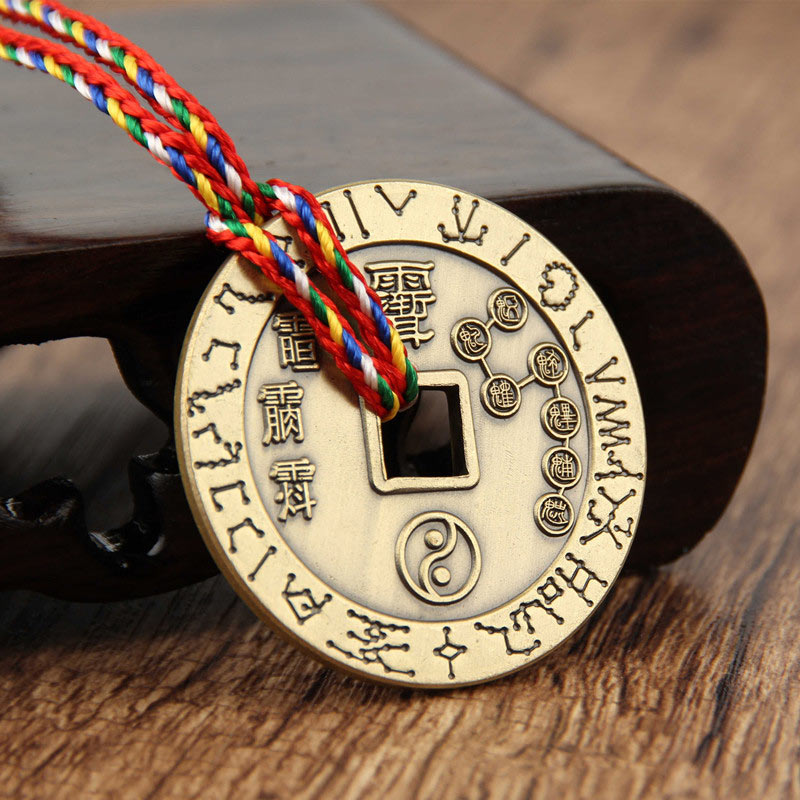 Buddha Stones Taoïsme Yin Yang Symbole Protection Pendentif Décoration Amulette