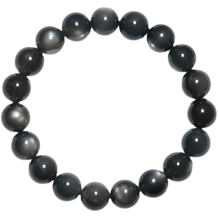 Bracelet de perles d'amour positif en pierre de lune naturelle