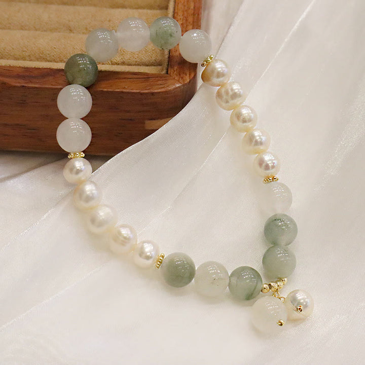 Bracelet de guérison en jade et Buddha Stones