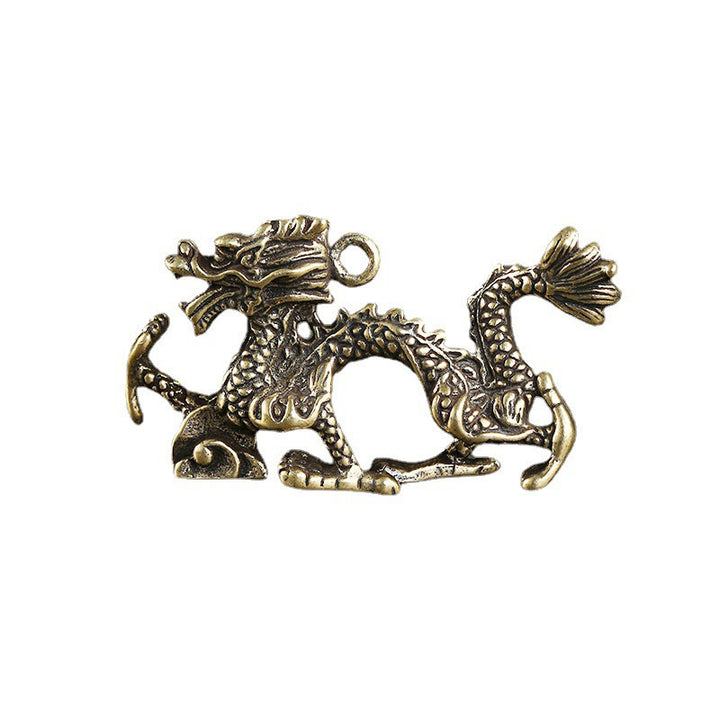 Buddha Stones Année du Dragon Mini Laiton Dragon Chance Protection Décoration de la Maison