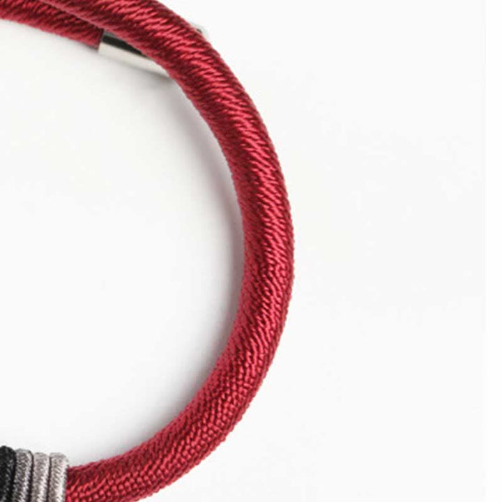 Bracelet en argent sterling 925 Buddha Stones et symbole de la paix Om Mani Padme Hum - image 7