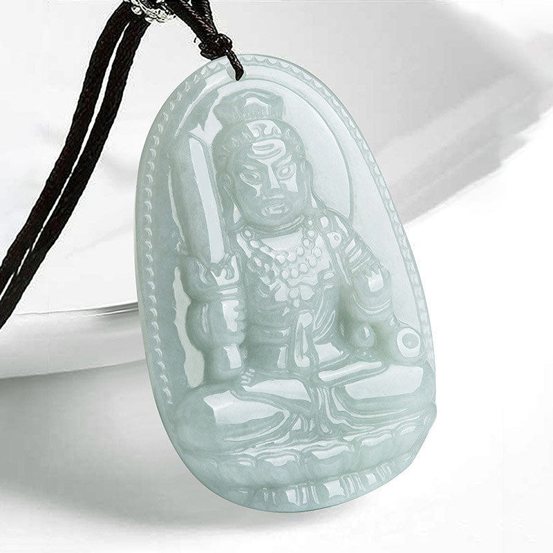 Collier pendentif en jade avec Buddha Stones et zodiaque chinois - Coq - image 15