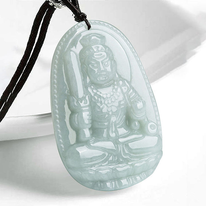Collier pendentif en jade avec Buddha Stones et zodiaque chinois - Coq - image 15