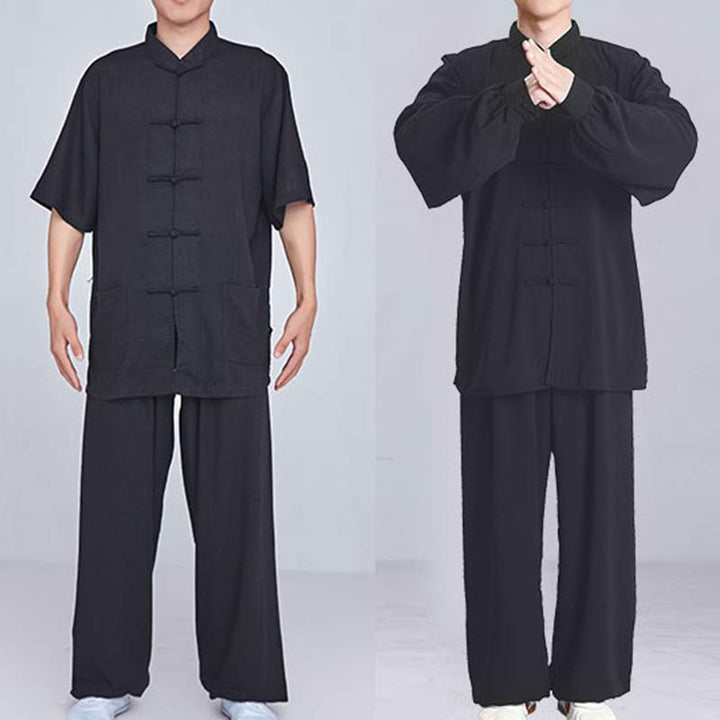 Ensemble de vêtements unisexe brodés Buddha Stones, méditation, prière zen, Tai Chi spirituel, Qigong - image 22