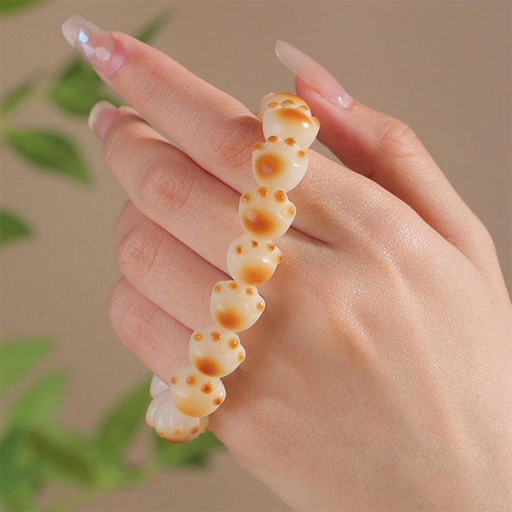 Bracelet de paix en forme de patte de chat mignon avec Buddha Stones et graines de Bodhi - image 15
