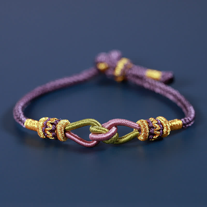 Bracelet tressé en Buddha Stones fait à la main, nouage, foi, force