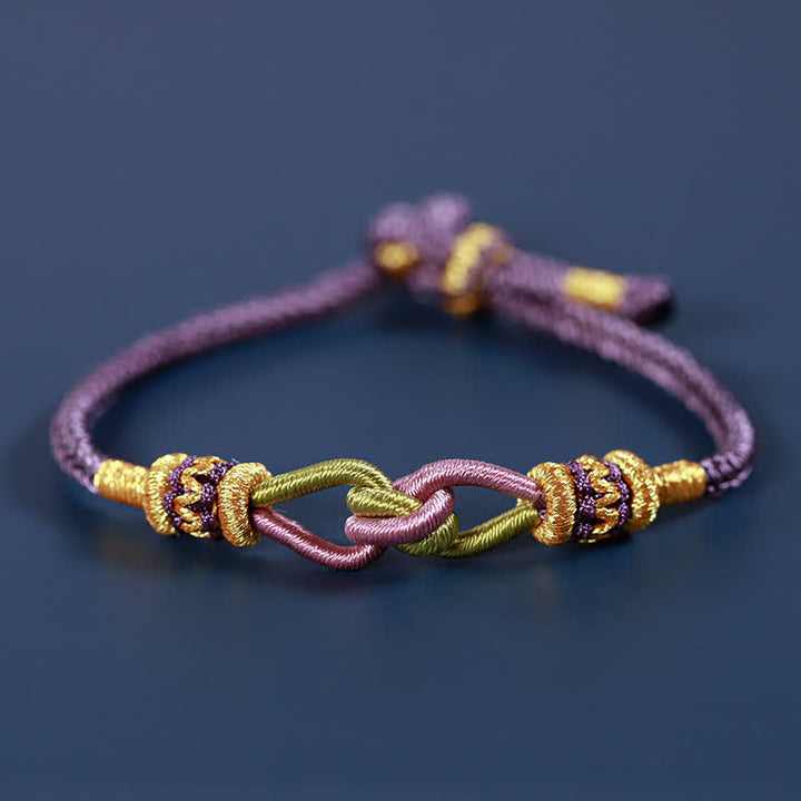 Bracelet tressé en Buddha Stones fait à la main, nouage, foi, force