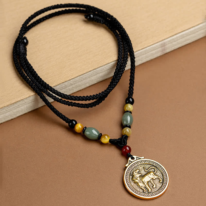 Collier avec pendentif et 12 bénédictions du zodiaque chinois - image 12