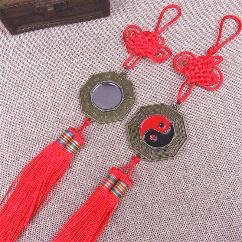 Carte Feng Shui Bagua Nœuds chinois Harmonie Carte énergétique Miroir