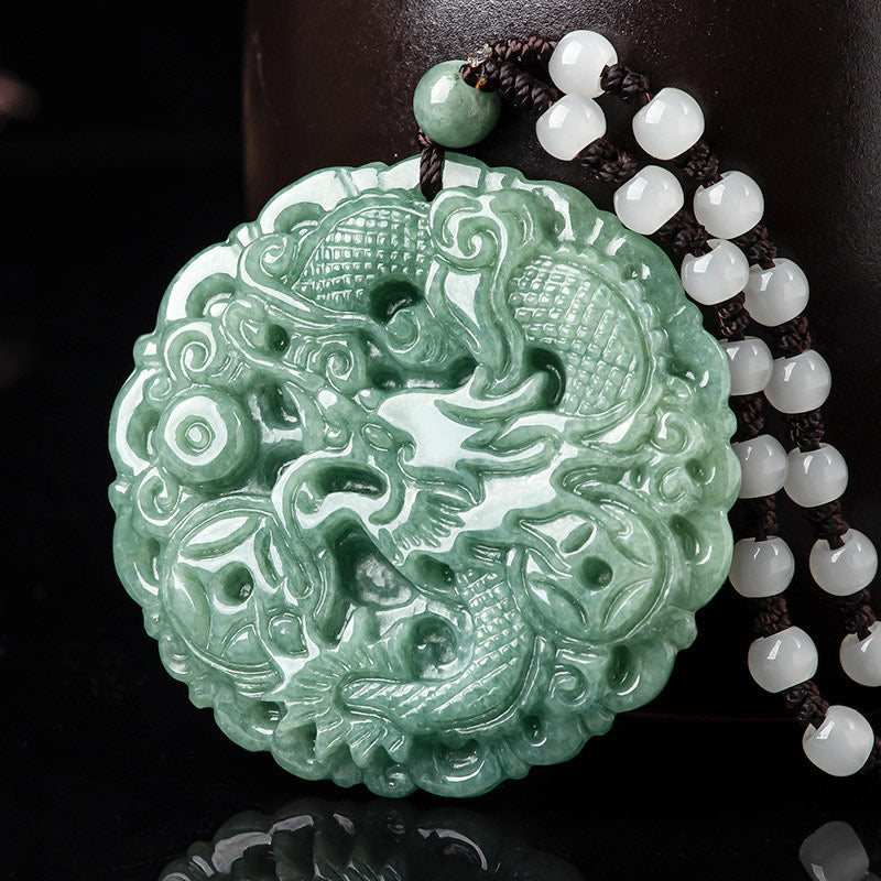 Buddha Stones en forme de dragon du zodiaque chinois - Jade - image 1