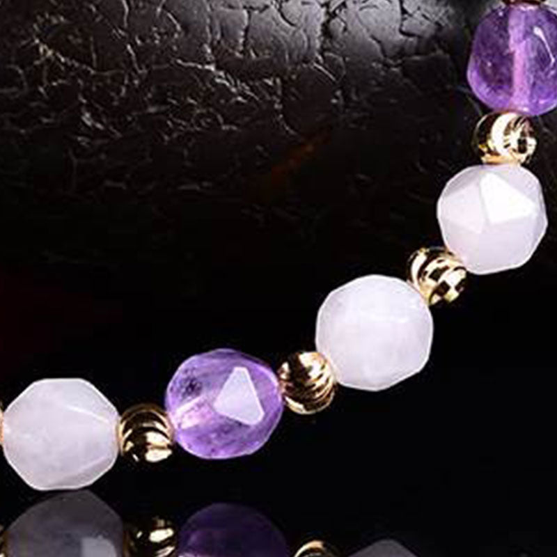 Bracelet porte-bonheur Pixiu en améthyste naturelle