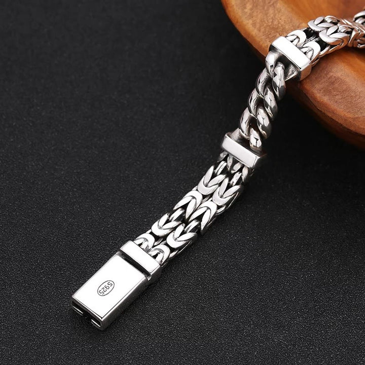 Bracelet de guérison porte-bonheur à motif de chaîne rétro avec Buddha Stones