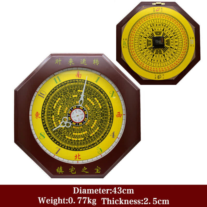 Horloge murale Feng Shui Bagua Map Balance Energy Map