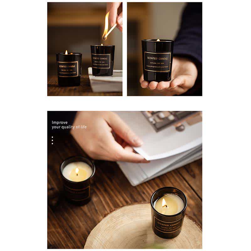 Bougie parfumée à la cire de soja et à l'aromathérapie avec parfum de poire et de freesia Blue Bell - image 15