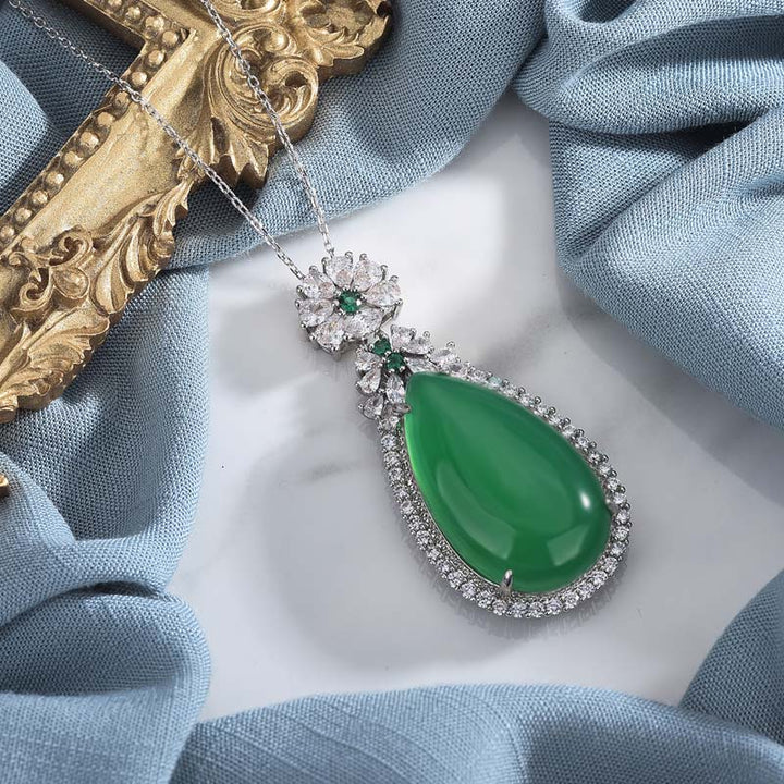 Collier Harmonie en Jade Cyan