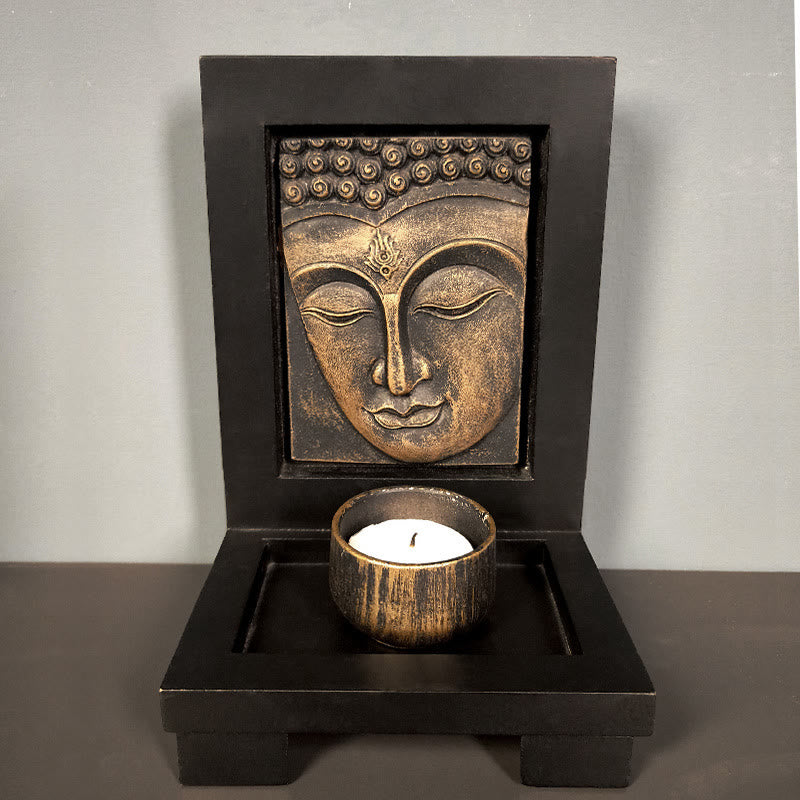Buddha Stones Bouddha Compassion Sérénité Maison Prière Autel Décoration Zen - Bouddha de bronze - image 3