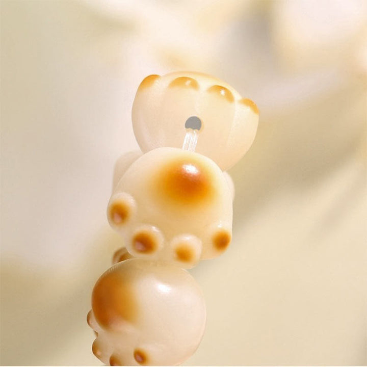 Bracelet de paix en forme de patte de chat mignon avec Buddha Stones et graines de Bodhi - image 12