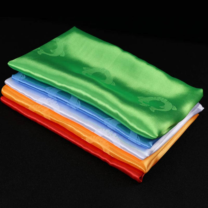 Décoration Khata de 5 couleurs avec bénédiction tibétaine