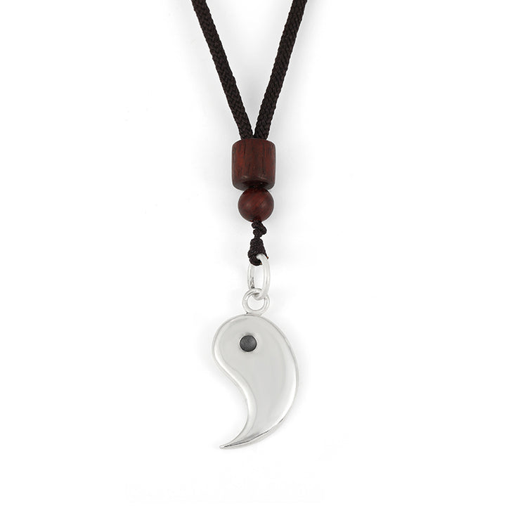 Collier pendentif en argent sterling 990 avec Buddha Stones et harmonie Yin Yang - Yang - image 8