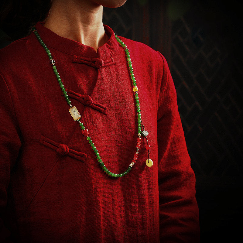 Bracelet Mala Buddha Stones