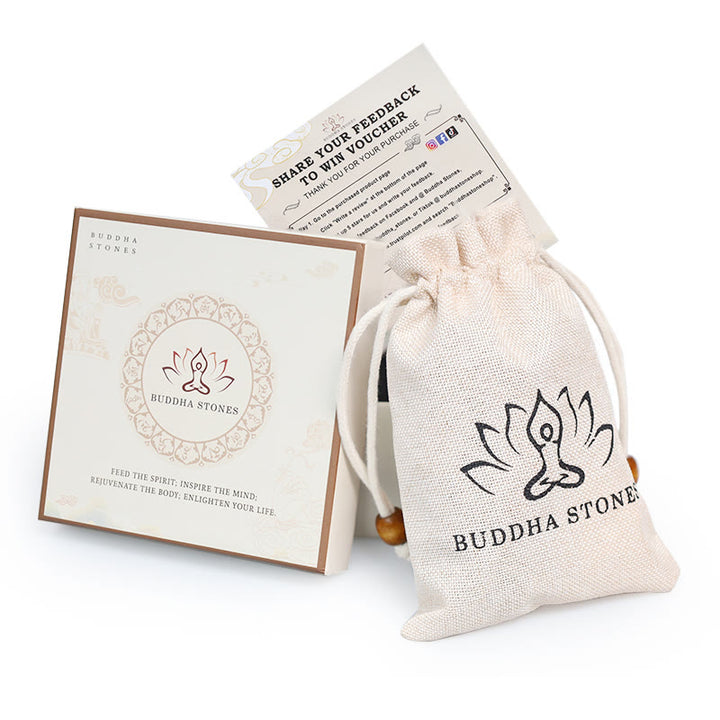 Buddha Stones Jade blanc Bodhi Lotus Mala Collier Harmonie Bracelet - image 9