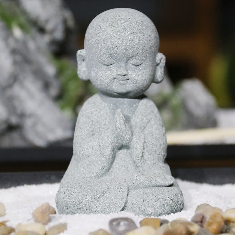 Buddha Stones Méditation Prière Statue de Bouddha Compassion Décoration de la maison