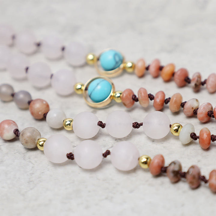 Collier pendentif en forme de pointe de flèche en cristal de quartz rose naturel
