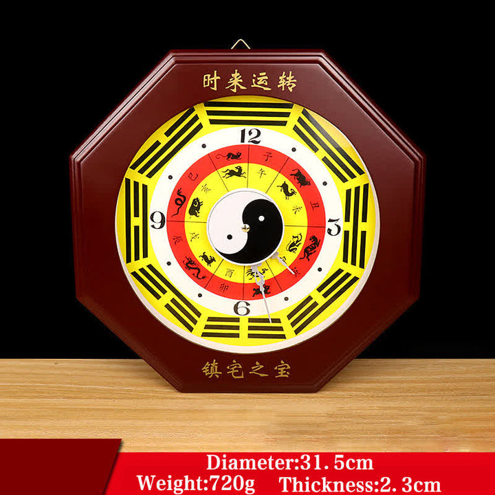 Horloge murale Feng Shui Bagua Map Balance Energy Map
