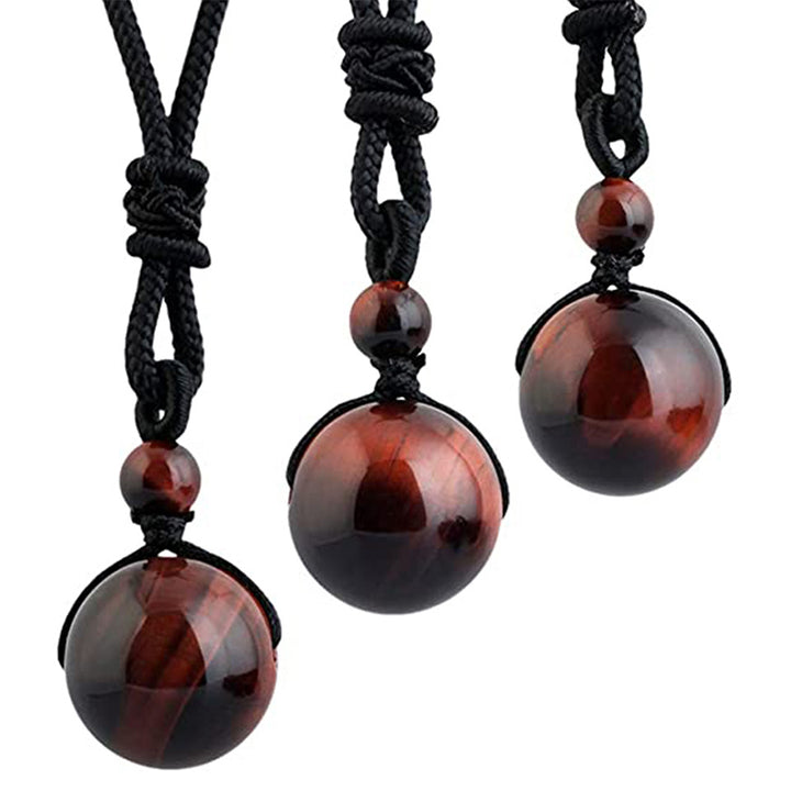 Collier de protection en œil de tigre tibétain Buddha Stones