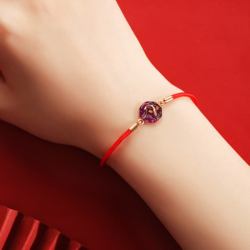Bracelet tressé artisanal en argent sterling 925 Buddha Stones et poisson Koi porte-bonheur changeant de couleur