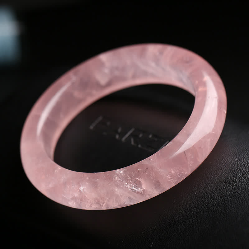 Bracelet de soins et d'amour en quartz rose naturel Buddha Stones