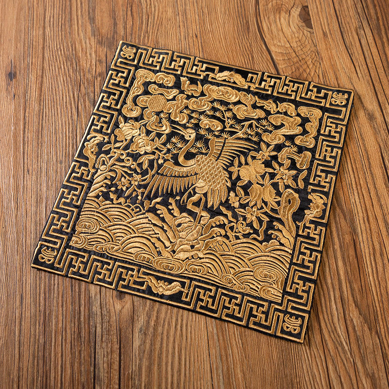 Dessous de Buddha Stones Phoenix Dragon Kirin Dessous de verre pour tasse à thé Dessous de verre Kung Fu