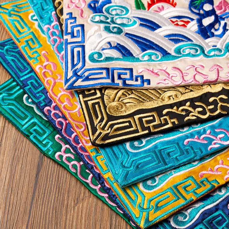 Dessous de Buddha Stones Phoenix Dragon Kirin Dessous de verre pour tasse à thé Dessous de verre Kung Fu