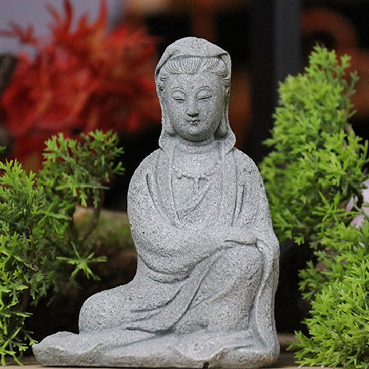 Buddha Stones Statue d'Avalokitesvara Bénédiction Décoration de la maison - image 7
