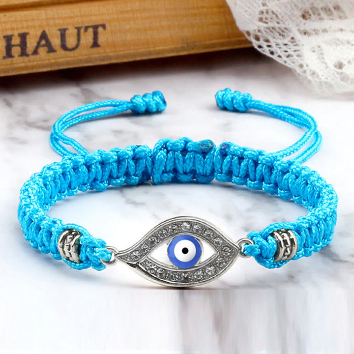 Bracelet en corde avec Buddha Stones pour éloigner le mauvais œil et les mauvais esprits