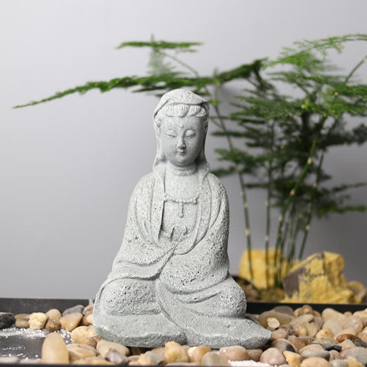 Buddha Stones Statue d'Avalokitesvara Bénédiction Décoration de la maison - image 0