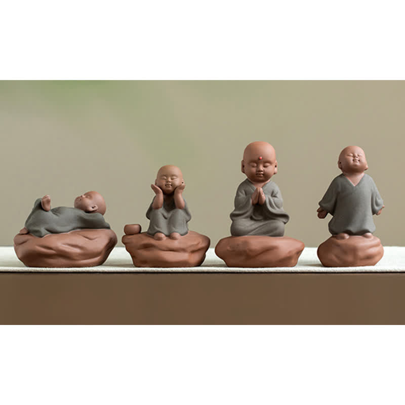 Décorations de guérison apaisantes en forme de fleur de Bouddha en bois de pêcher noir - image 19