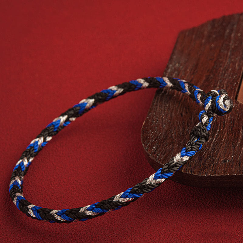 Bracelet porte-bonheur multicolore Buddha Stones "Que la prospérité remplisse votre vie"