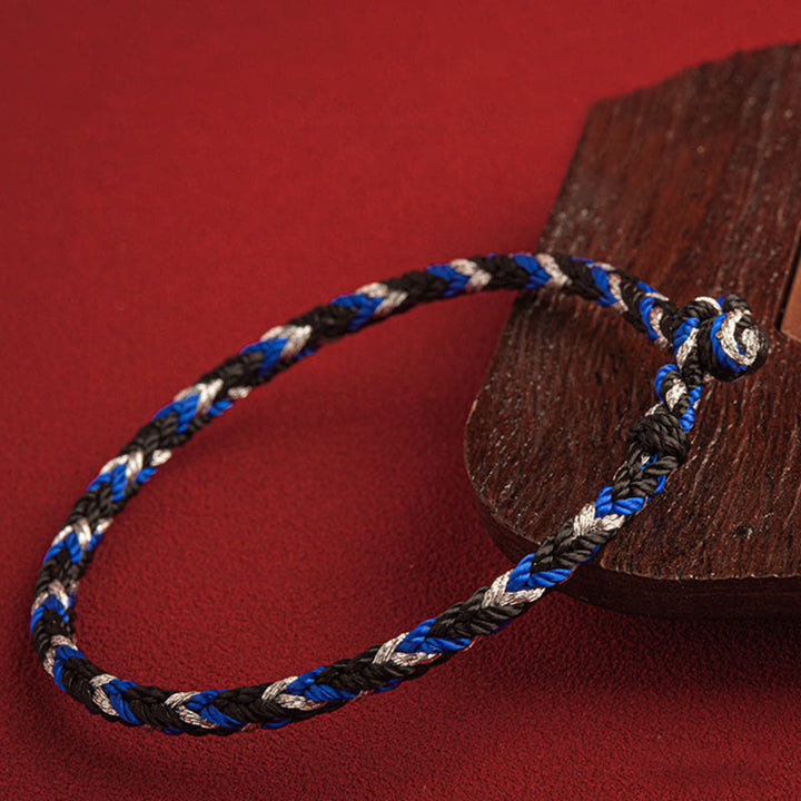 Bracelet porte-bonheur multicolore Buddha Stones "Que la prospérité remplisse votre vie"