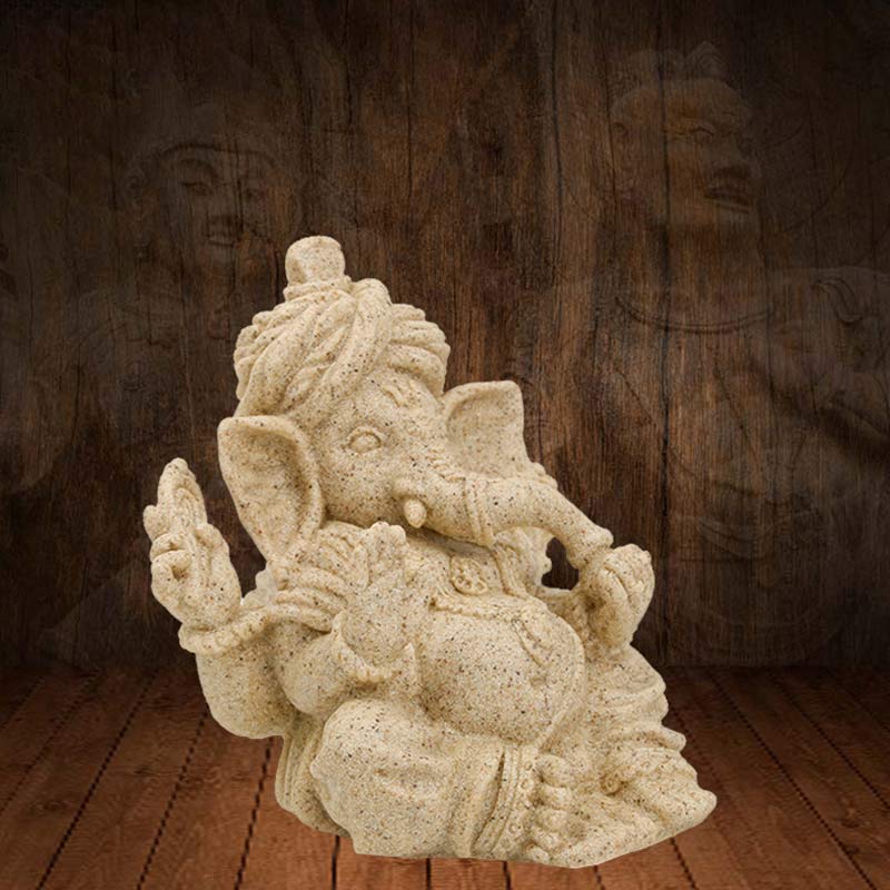 Statue d'éléphant Ganesh Ganpati Bénédiction Protection Décoration de la maison