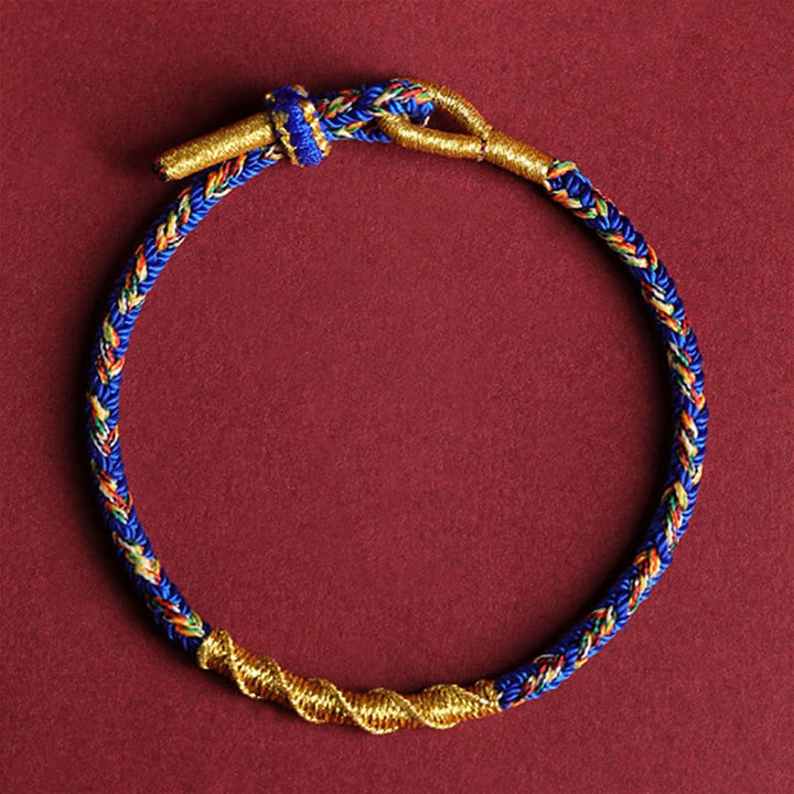 Bracelet tressé en Buddha Stones fait à la main avec symbole du zodiaque chinois et protection du Bouddha