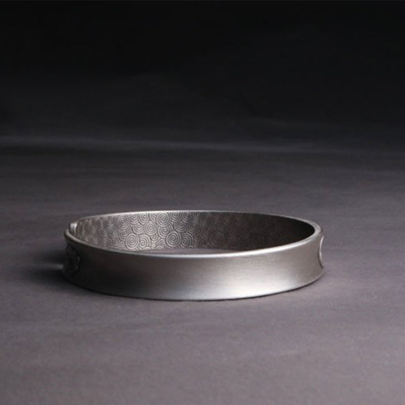 Bracelet d'équilibre et d'harmonie en argent sterling 999 Buddha Stones et nuages auspicieux Yin Yang