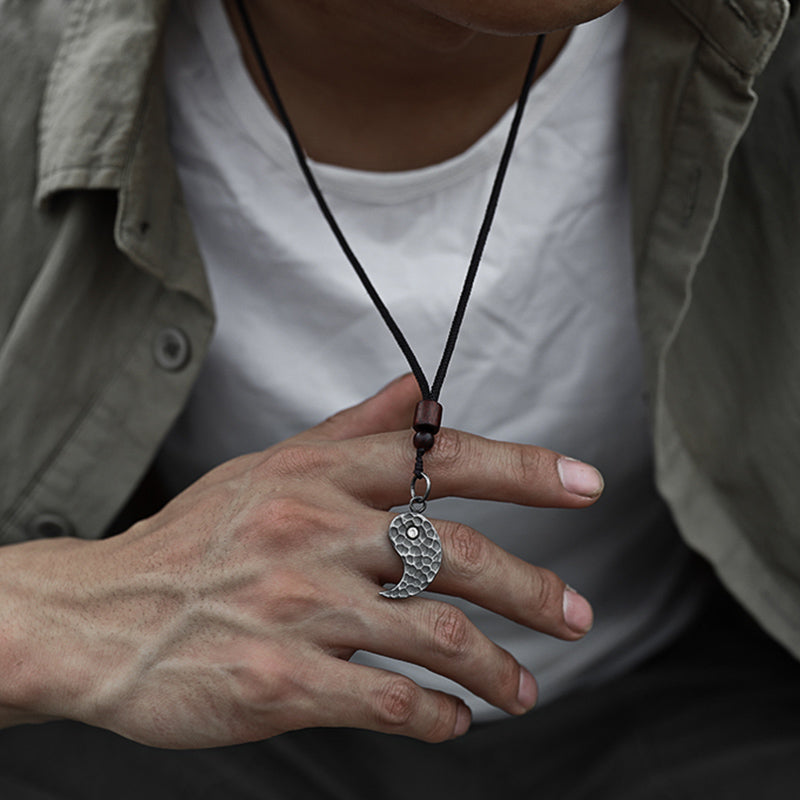 Collier pendentif en argent sterling 990 avec Buddha Stones et harmonie Yin Yang - image 8