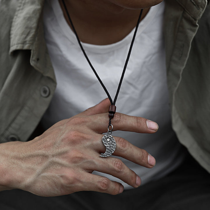 Collier pendentif en argent sterling 990 avec Buddha Stones et harmonie Yin Yang - image 8